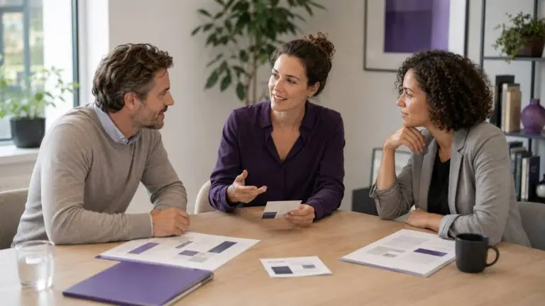 Professionals bespreken de juiste route voor een bijdrage of samenwerking met Working BC