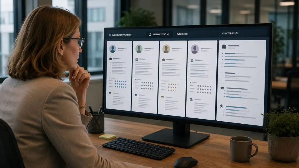 AI in recruitment gevolgd door menselijke beoordeling van kandidaten