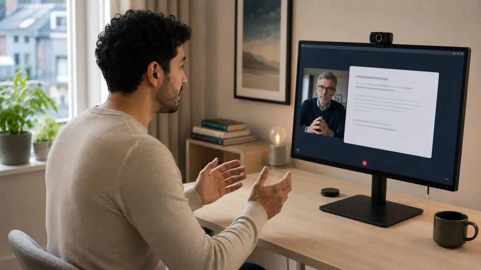 Sollicitatiegesprek simulaties met AI tijdens het oefenen van interviewvragen